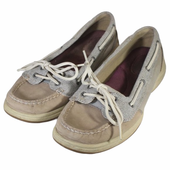 SPERRY Leather Boat Deck Shoe Topsider 7.5 - Picture 1 of 10